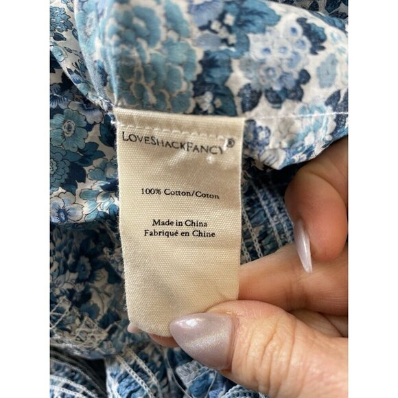 Loveshackfancy x Liberty Minnie floral smocked prairie cottage core midi dress P - Picture 13 of 15